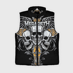 Женский жилет Megadeth, цвет: 3D-светло-серый