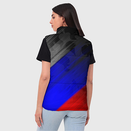 Женский жилет РОССИЯ / 3D-Светло-серый – фото 4