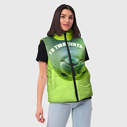 Женский жилет Го тюленить?, цвет: 3D-черный — фото 2