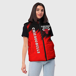 Женский жилет CHICAGO BULLS, цвет: 3D-черный — фото 2