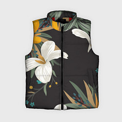 Женский жилет Цветочный арт, цвет: 3D-красный