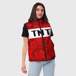 Женский жилет Minecraft, цвет: 3D-светло-серый — фото 2