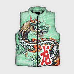 Женский жилет Изумрудный дракон