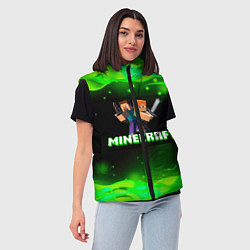 Женский жилет Minecraft 1, цвет: 3D-светло-серый — фото 2