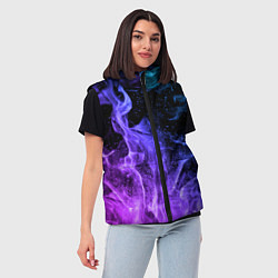 Женский жилет ОГОНЬ НЕОН, цвет: 3D-светло-серый — фото 2