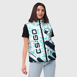 Женский жилет CS GO КС ГО, цвет: 3D-красный — фото 2