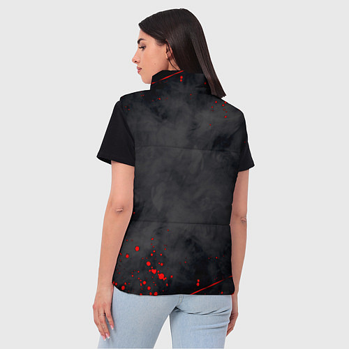 Женский жилет Helltaker Logo Z / 3D-Светло-серый – фото 4