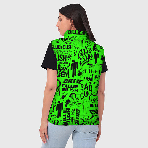 Женский жилет BILLIE EILISH БИЛЛИ АЙЛИШ / 3D-Светло-серый – фото 4