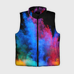 Женский жилет КРАСКИ, цвет: 3D-красный