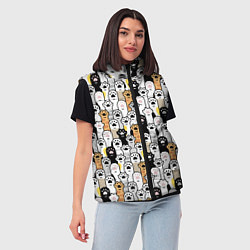 Женский жилет ЛАПКИ, цвет: 3D-красный — фото 2