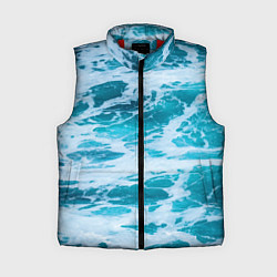 Женский жилет Вода волны пена море