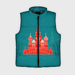 Женский жилет Москва, цвет: 3D-красный