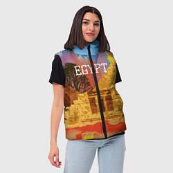 Женский жилет Египет Пирамида Хеопса, цвет: 3D-красный — фото 2