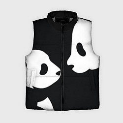 Женский жилет Panda, цвет: 3D-светло-серый