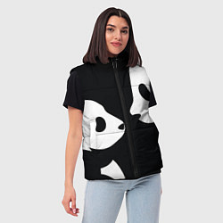Женский жилет Panda, цвет: 3D-светло-серый — фото 2