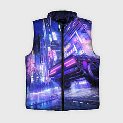 Женский жилет Cyberpunk city