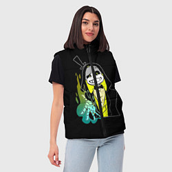 Женский жилет UNDERTALE, цвет: 3D-черный — фото 2