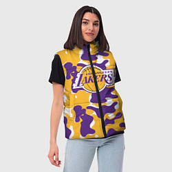 Женский жилет LA LAKERS ЛЕЙКЕРС, цвет: 3D-черный — фото 2