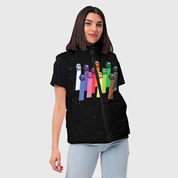 Женский жилет Among us, цвет: 3D-красный — фото 2