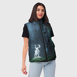 Женский жилет Олень, цвет: 3D-светло-серый — фото 2