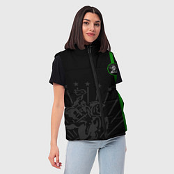 Женский жилет Адыгея моя, цвет: 3D-черный — фото 2