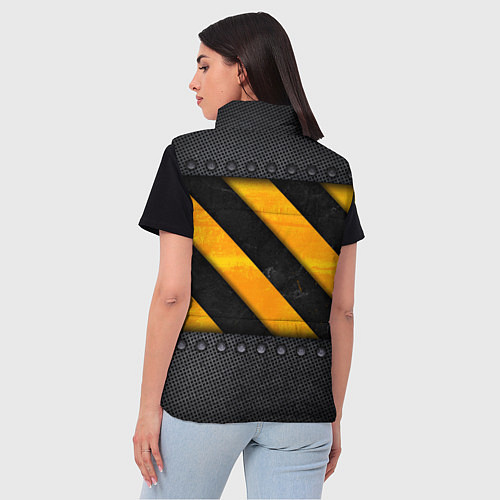 Женский жилет Металлическая преграда / 3D-Светло-серый – фото 4