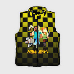Женский жилет Minecraft S, цвет: 3D-светло-серый
