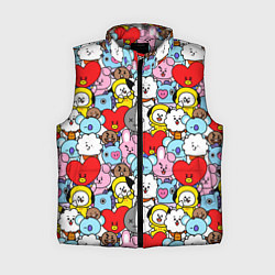 Женский жилет BT21 BTS, цвет: 3D-светло-серый