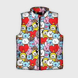 Женский жилет BT21 BTS, цвет: 3D-черный