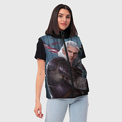 Женский жилет Ведьмак 2, цвет: 3D-светло-серый — фото 2