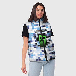 Женский жилет Minecraft S, цвет: 3D-красный — фото 2
