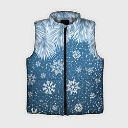 Женский жилет Снежное Настроенние, цвет: 3D-светло-серый
