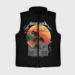 Женский жилет Metallica, цвет: 3D-черный