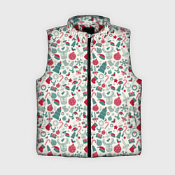 Женский жилет Новогодняя Символика, цвет: 3D-красный