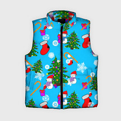 Женский жилет Новый год, цвет: 3D-красный