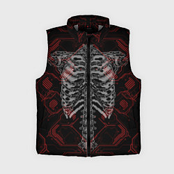 Женский жилет Цифровой киберскелет, цвет: 3D-светло-серый
