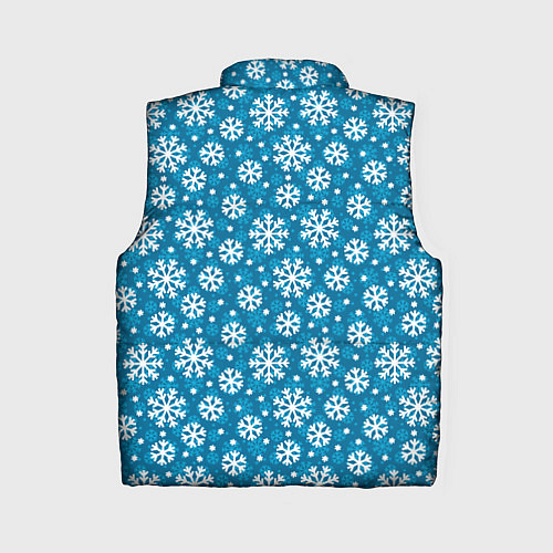 Женский жилет Снежинки / 3D-Красный – фото 2