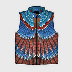 Женский жилет Оперение: сойка