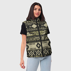 Женский жилет Камуфляжный узор, цвет: 3D-черный — фото 2