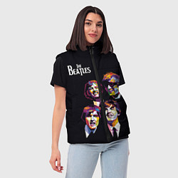 Женский жилет The Beatles, цвет: 3D-черный — фото 2
