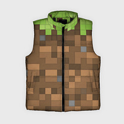 Женский жилет Minecraft камуфляж, цвет: 3D-черный