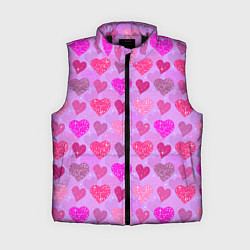 Женский жилет Розовые сердечки