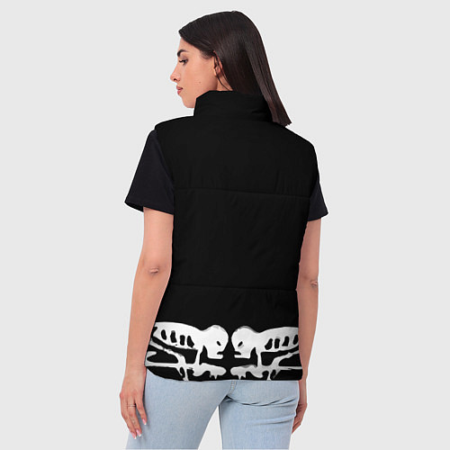 Женский жилет ГРАЖДАНСКАЯ ОБОРОНА, / 3D-Светло-серый – фото 4