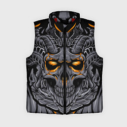 Женский жилет Череп дьявола, цвет: 3D-красный