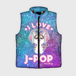 Женский жилет I Love Cat Pop, цвет: 3D-красный