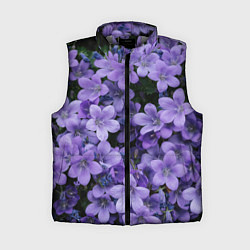 Женский жилет Фиолетовый цвет весны, цвет: 3D-светло-серый