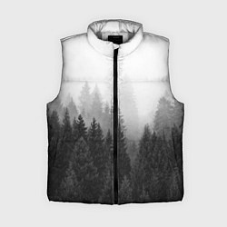 Женский жилет Туманный лес, цвет: 3D-светло-серый