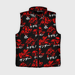 Женский жилет КЛИНОК, РАССЕКАЮЩИЙ ДЕМОНОВ, цвет: 3D-черный