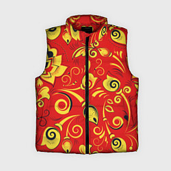 Женский жилет ХОХЛОМА, цвет: 3D-красный