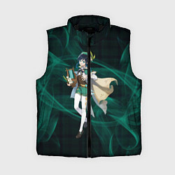 Женский жилет Genshin Impact - Venti, цвет: 3D-черный